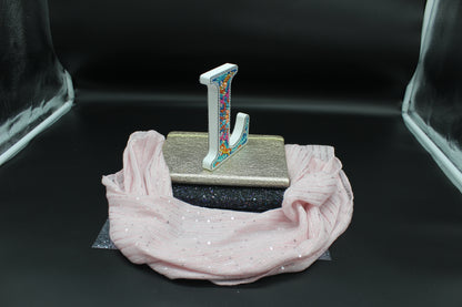 Wooden Craft Gem Diamond Art Letter L