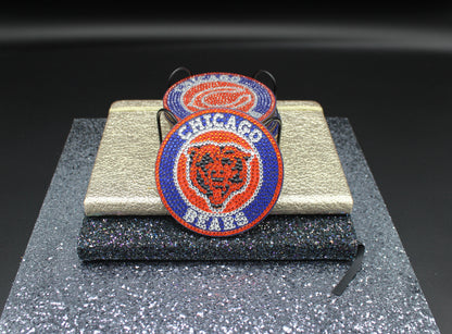 NFL NFC Chicago Bears Diamond Art Coaster Set (6) Pieces and Wire Stand