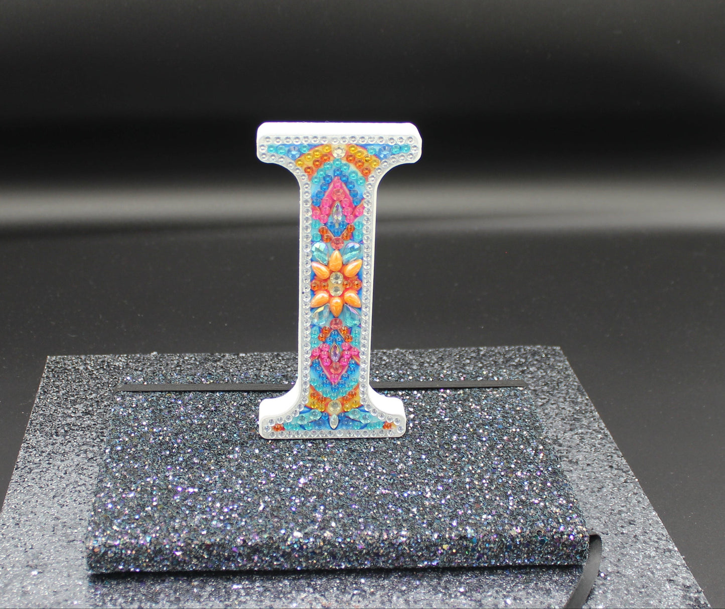 Wooden Craft Gem Diamond Art Letter I