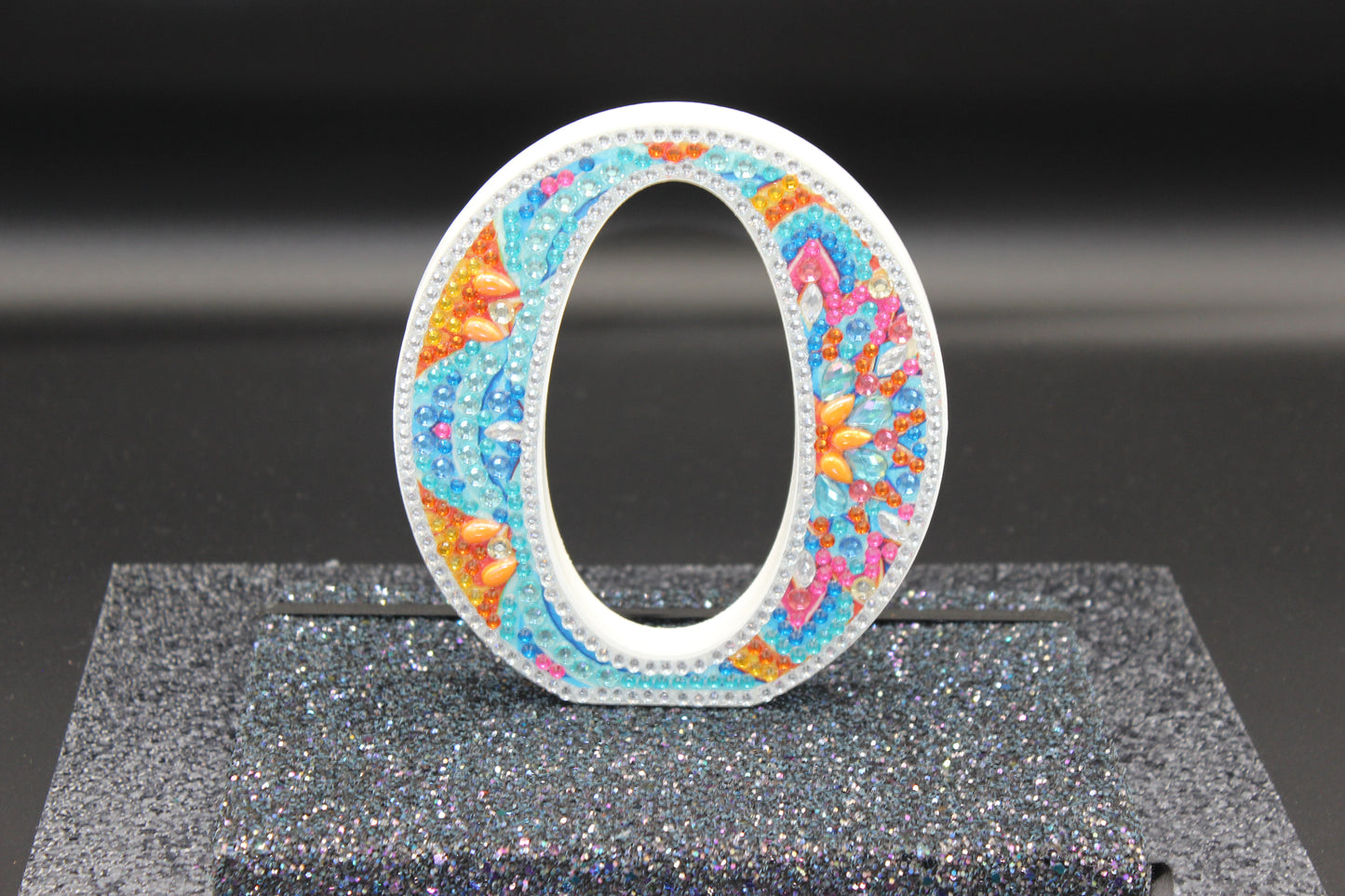 Wooden Craft Gem 5D Diamond Art Letter O