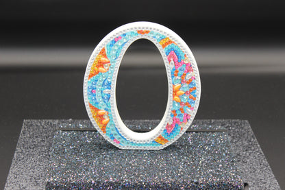Wooden Craft Gem 5D Diamond Art Letter O