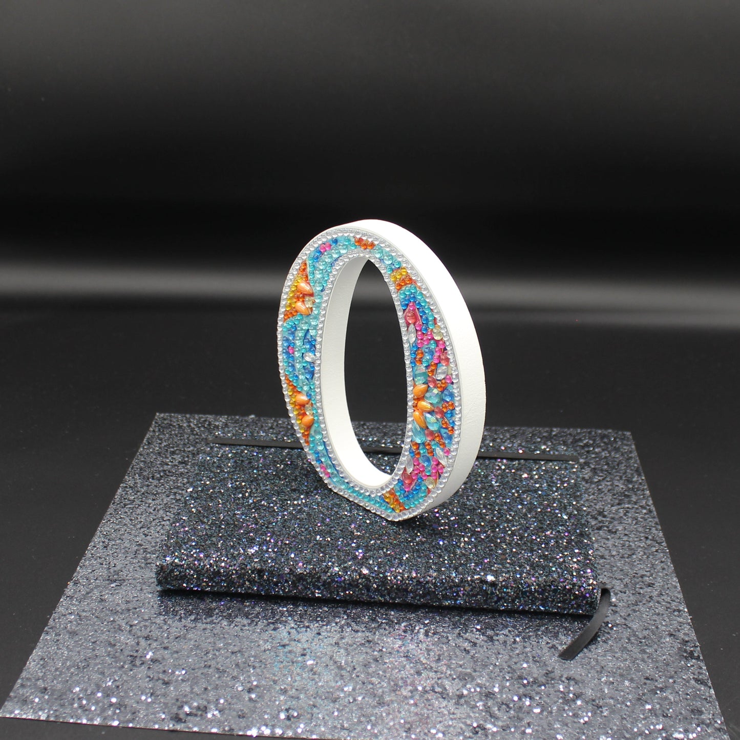Wooden Craft Gem 5D Diamond Art Letter O