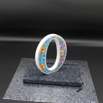 Wooden Craft Gem 5D Diamond Art Letter O