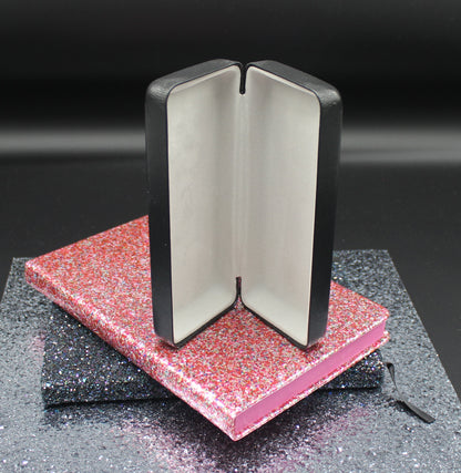 Colorful Peacock Diamond Art EyeGlass Case with Multicolor Flowers