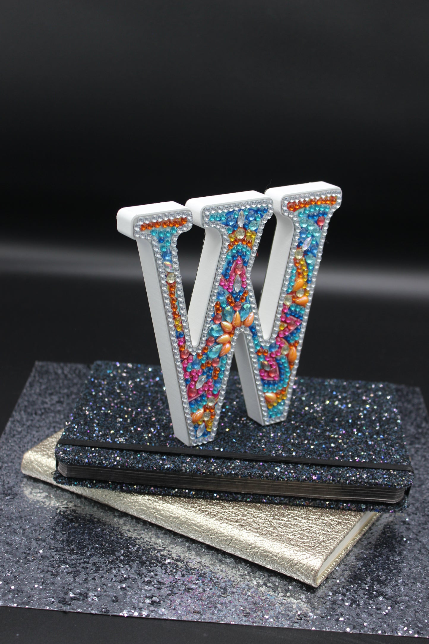 Wooden Craft Gem Diamond Art Letter W