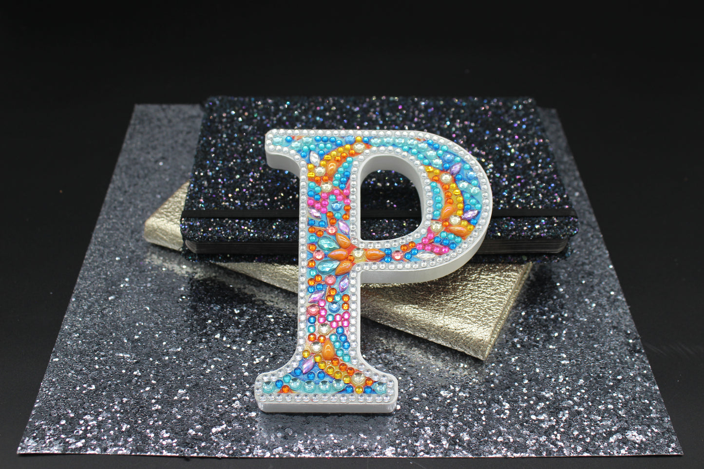 Wooden Craft Gem Diamond Art Letter P