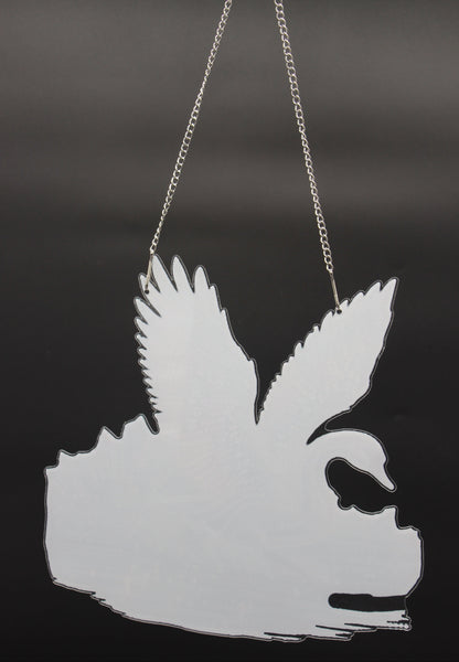 Multi Colored Hanging Diamond Art Swan In A Lake