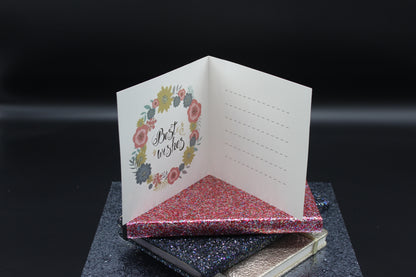 Diamond Art Card with Three Little Happy Birthday Cakes