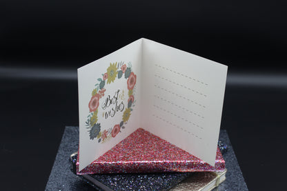 Diamond Art Card with Cake and Pink Balloons