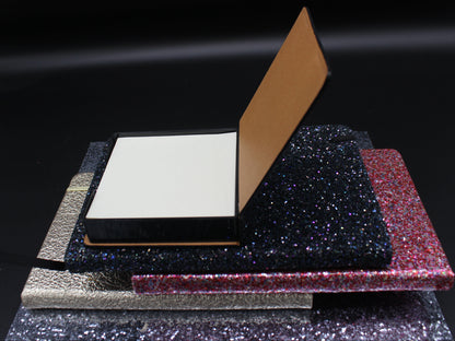 Diamond Art Paper Notepad Holder with Scowling Owl with Deep Piercing Eyes