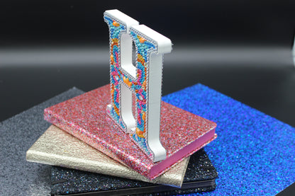 Wooden Craft Gem 5D Diamond Art Letter H