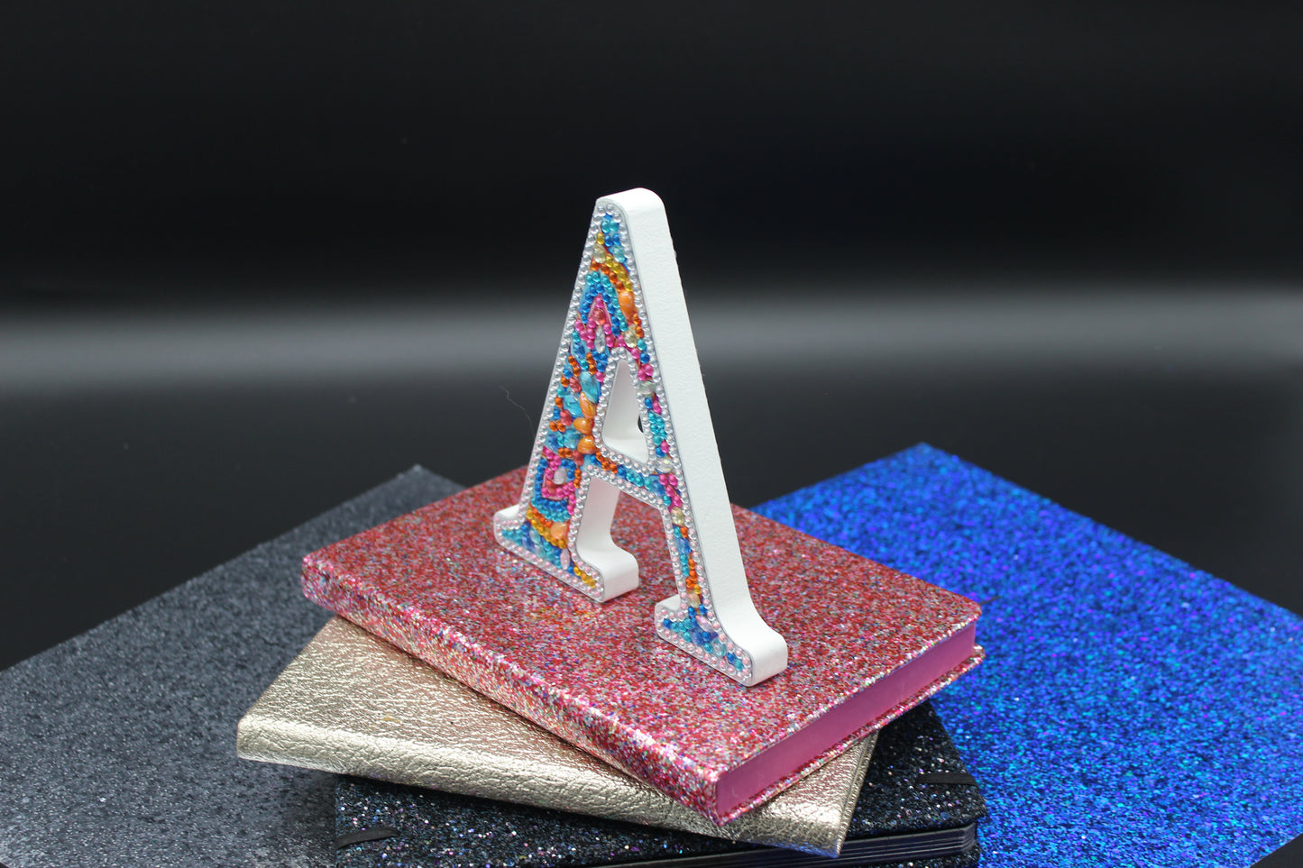 Wooden Craft Gem 5D Diamond Art Letter A