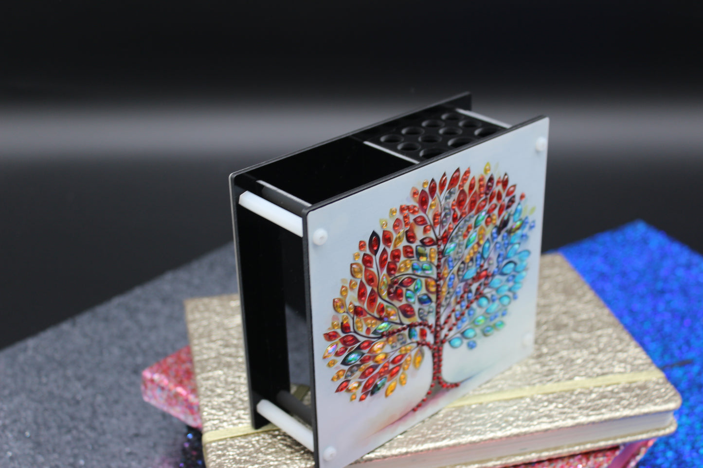 Diamond Art Tree of Life Double Sided Pencil Holder