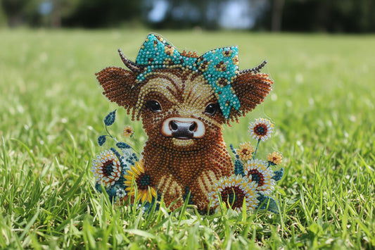 Cutest Tiny Little Cow TableTop Diamond Art