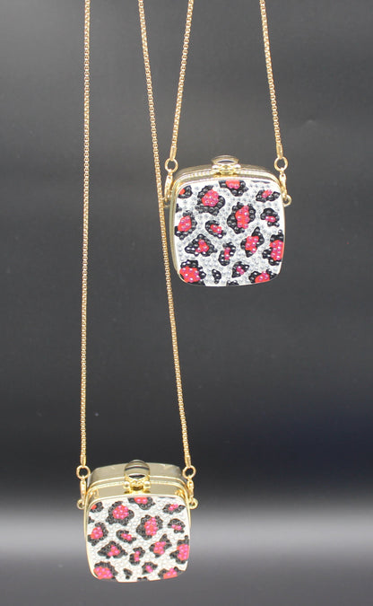 Two Small Change Purses with Gold Shoulder Chain (2)