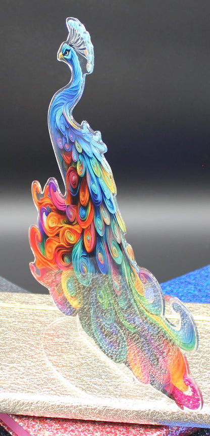 Brilliant Multi Colored Peacock TableTop Diamond Art