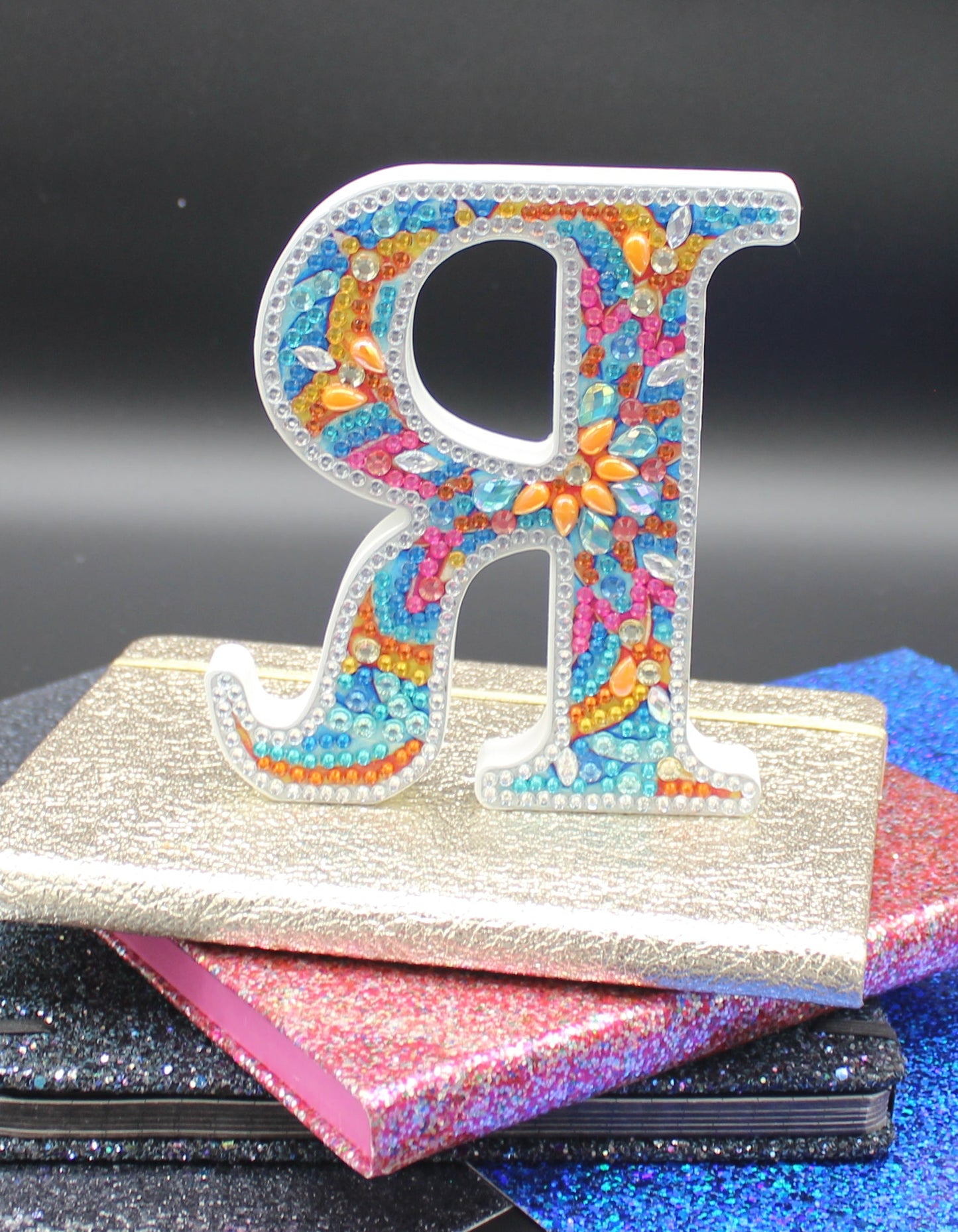 Wooden Craft Gem 5D Diamond Art Letter R
