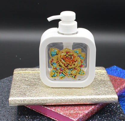 Diamond Art White Soap or Lotion Dispenser