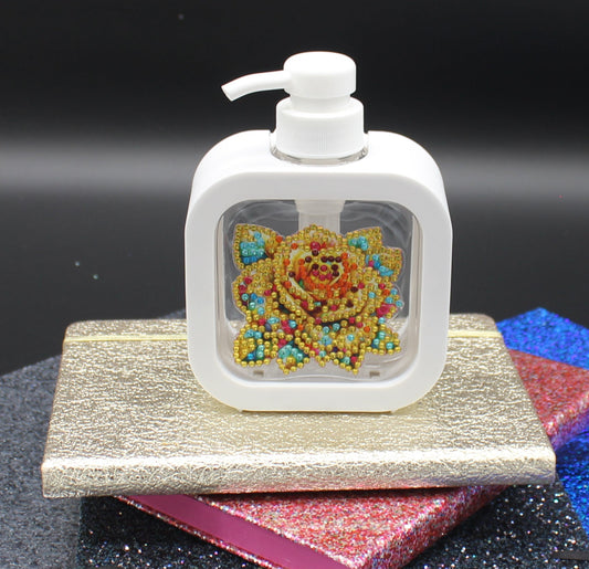 Diamond Art White Soap or Lotion Dispenser
