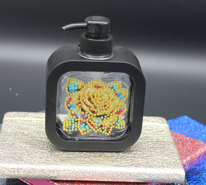 Diamond Art Black Soap or Lotion Dispenser