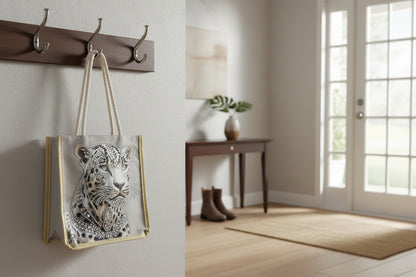 Canvas Bag with Majestic Albino Lioness