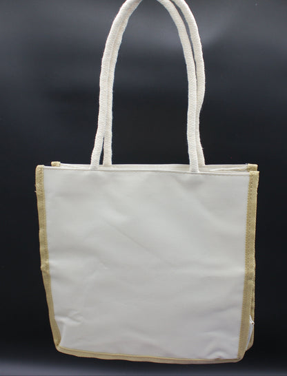 Canvas Bag with Majestic Albino Lioness