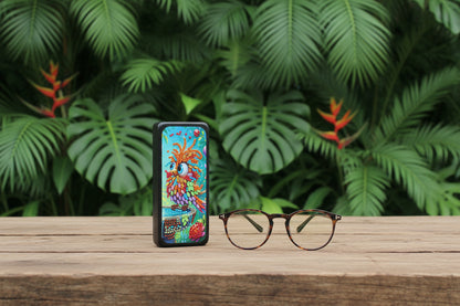 Colorful Dammit Bird Diamond Art EyeGlass Case