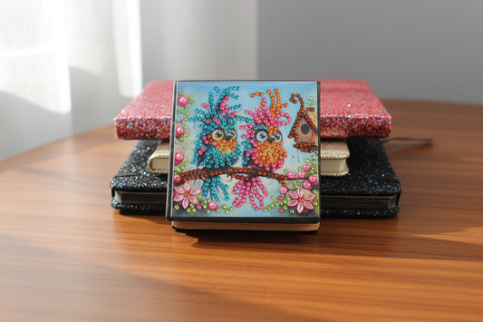 Diamond Art Paper Notepad Holder with Two Dammit Birds