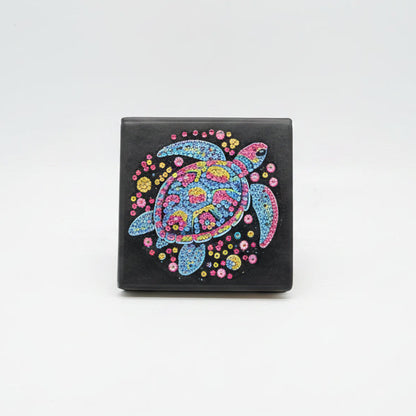 Diamond Art Paper Notepad Holder with Colorful Sea Turtle