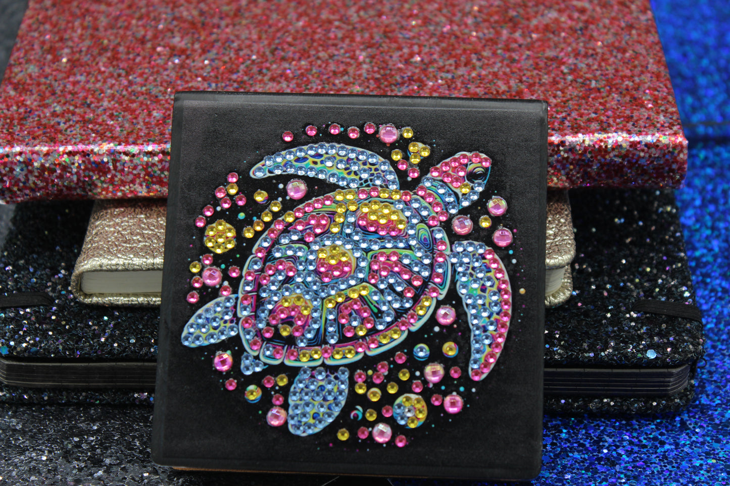 Diamond Art Paper Notepad Holder with Colorful Sea Turtle