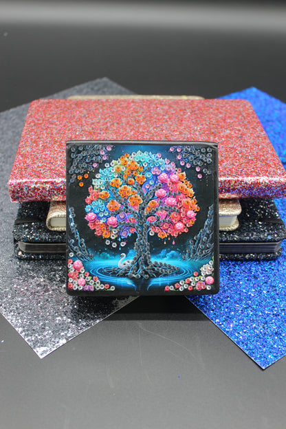 Diamond Art Paper Notepad Holder with Vibrant Tree of Life