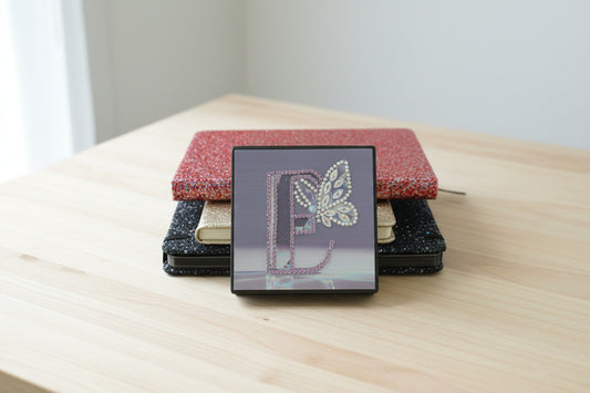 Diamond Art Paper Notepad Holder with The Letter E