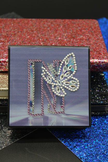 Diamond Art Paper Notepad Holder with The Letter N