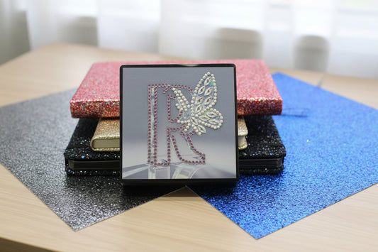 Diamond Art Paper Notepad Holder with The Letter R