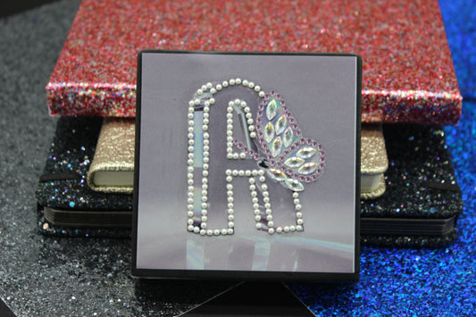 Diamond Art Paper Notepad Holder with The Letter A