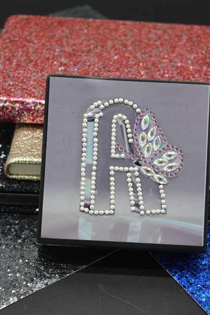 Diamond Art Paper Notepad Holder with The Letter A