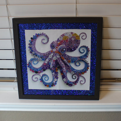 Diamond Art Picture of Multi Colored Octopus