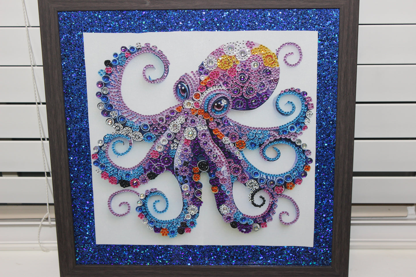 Diamond Art Picture of Multi Colored Octopus