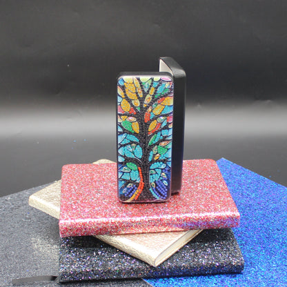 Diamond Art Multi Colored Tree of Life Eyeglass Case
