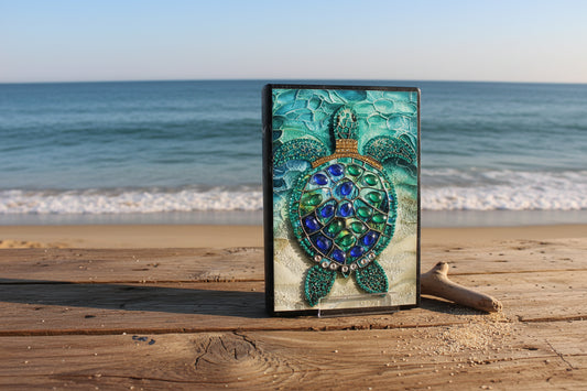 Diamond Art Journal with Beautiful Majestic Sea Turtle