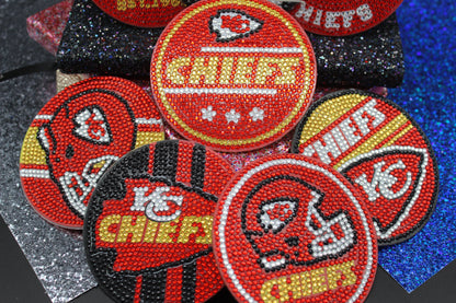 NFL Kansas City Chiefs Diamond Art Coaster Set (8) Pieces and Wire Stand