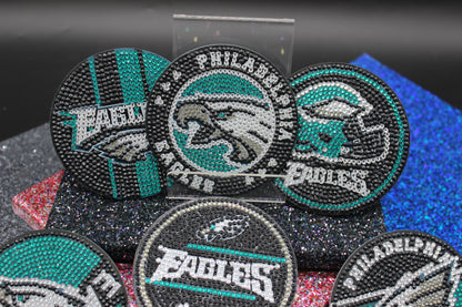 NFL Philadelphia Eagles Diamond Art Coaster Set (8) Pieces and Wire Stand