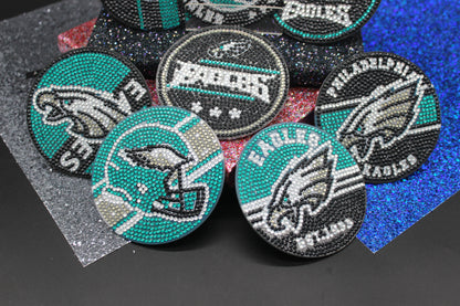 NFL Philadelphia Eagles Diamond Art Coaster Set (8) Pieces and Wire Stand