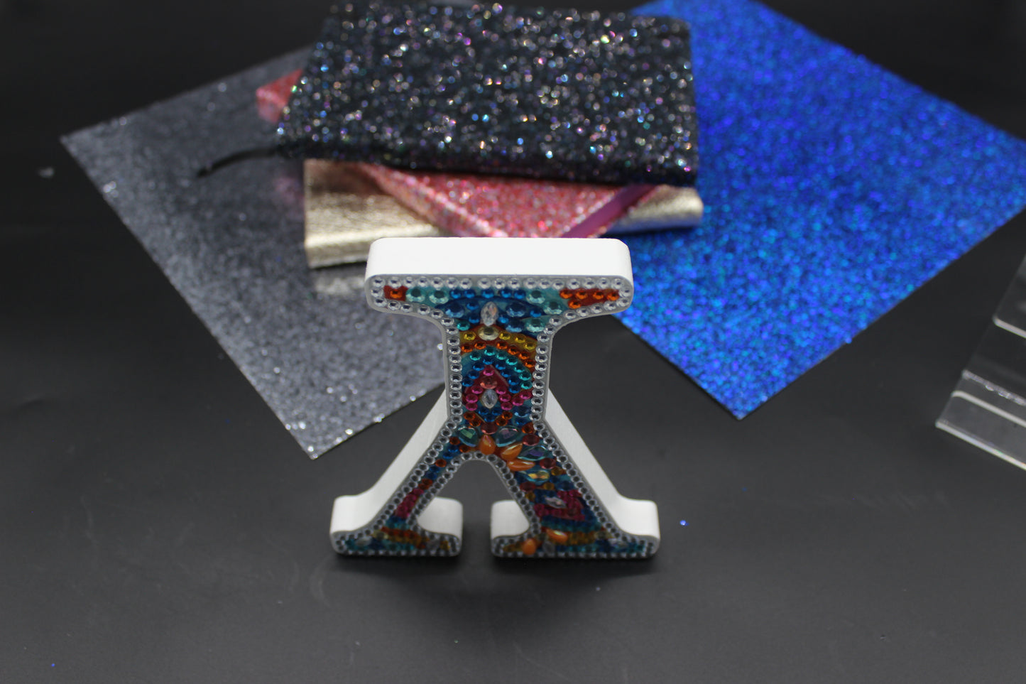 Wooden Craft Gem 5D Diamond Art Letter Y