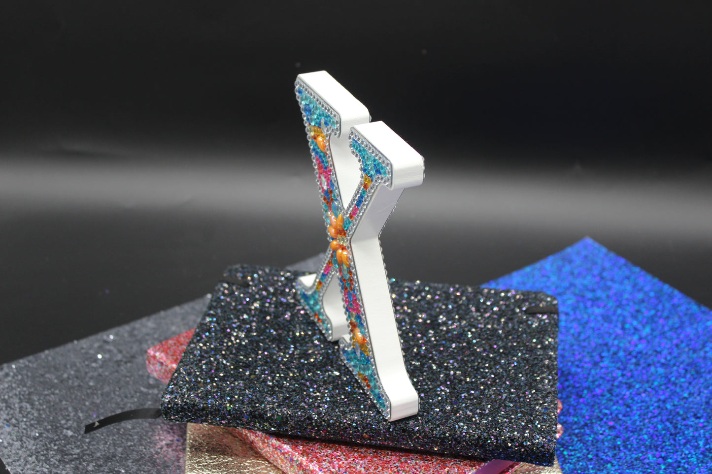 Wooden Craft Gem 5D Diamond Art Letter X