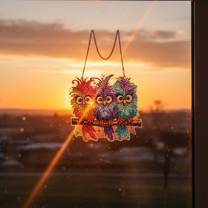 Dammit Birds Suncatcher Makes you smile everytime you look at it
