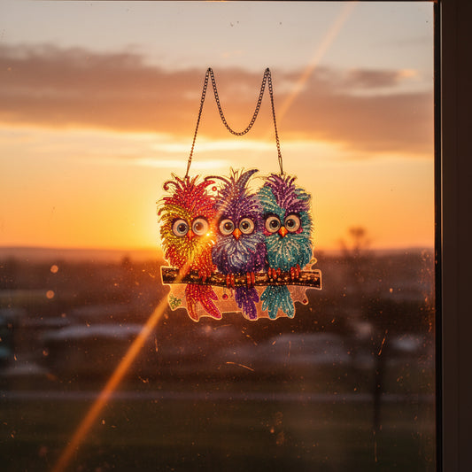 Dammit Birds Suncatcher Makes you smile everytime you look at it