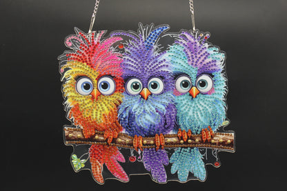 Dammit Birds Suncatcher Makes you smile everytime you look at it