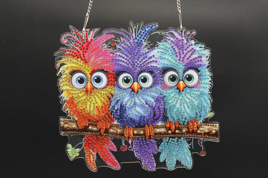 Dammit Birds Suncatcher Makes you smile everytime you look at it