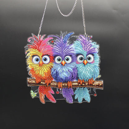 Dammit Birds Suncatcher Makes you smile everytime you look at it